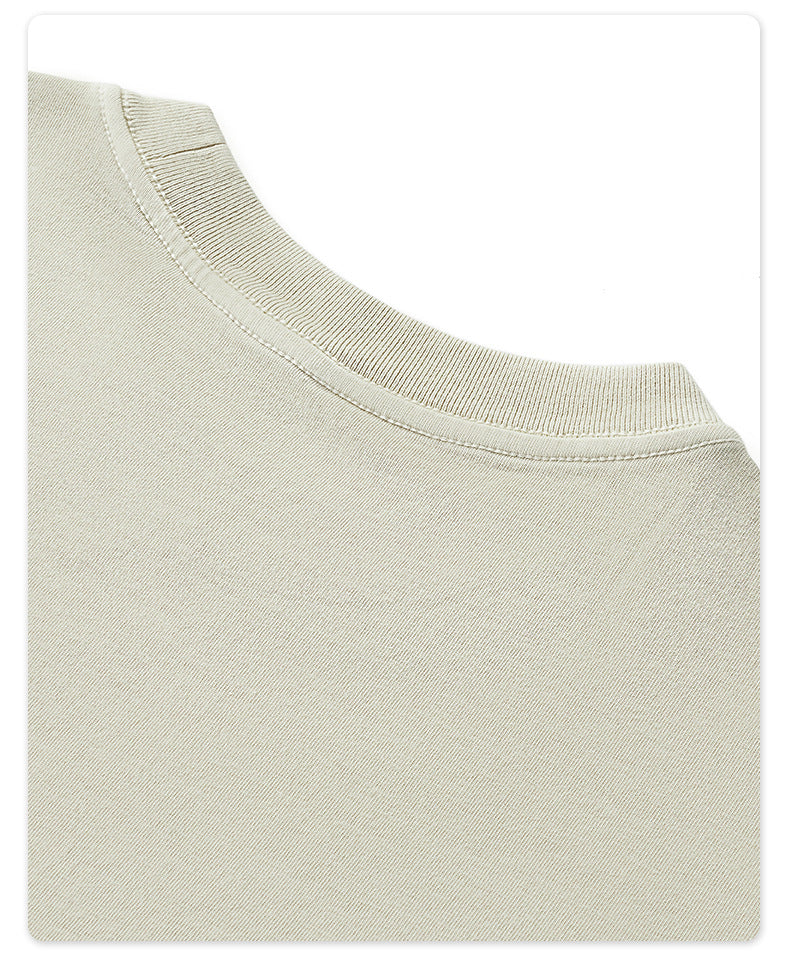Solid color short sleeve T-shirt
