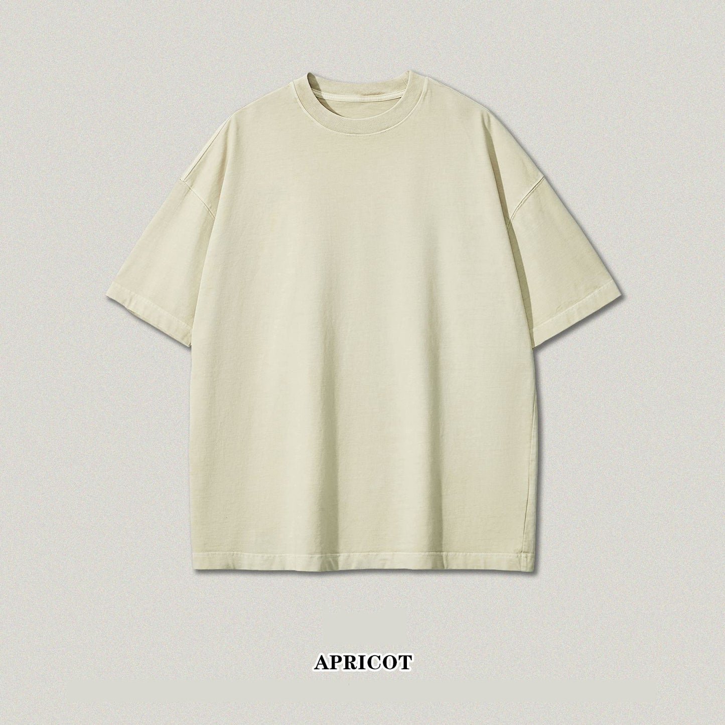 Solid color short sleeve T-shirt