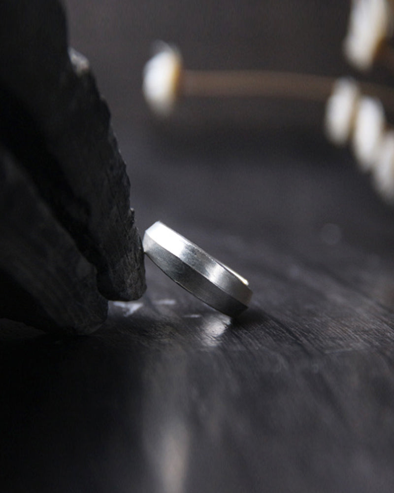 Simple handmade sterling silver open ring