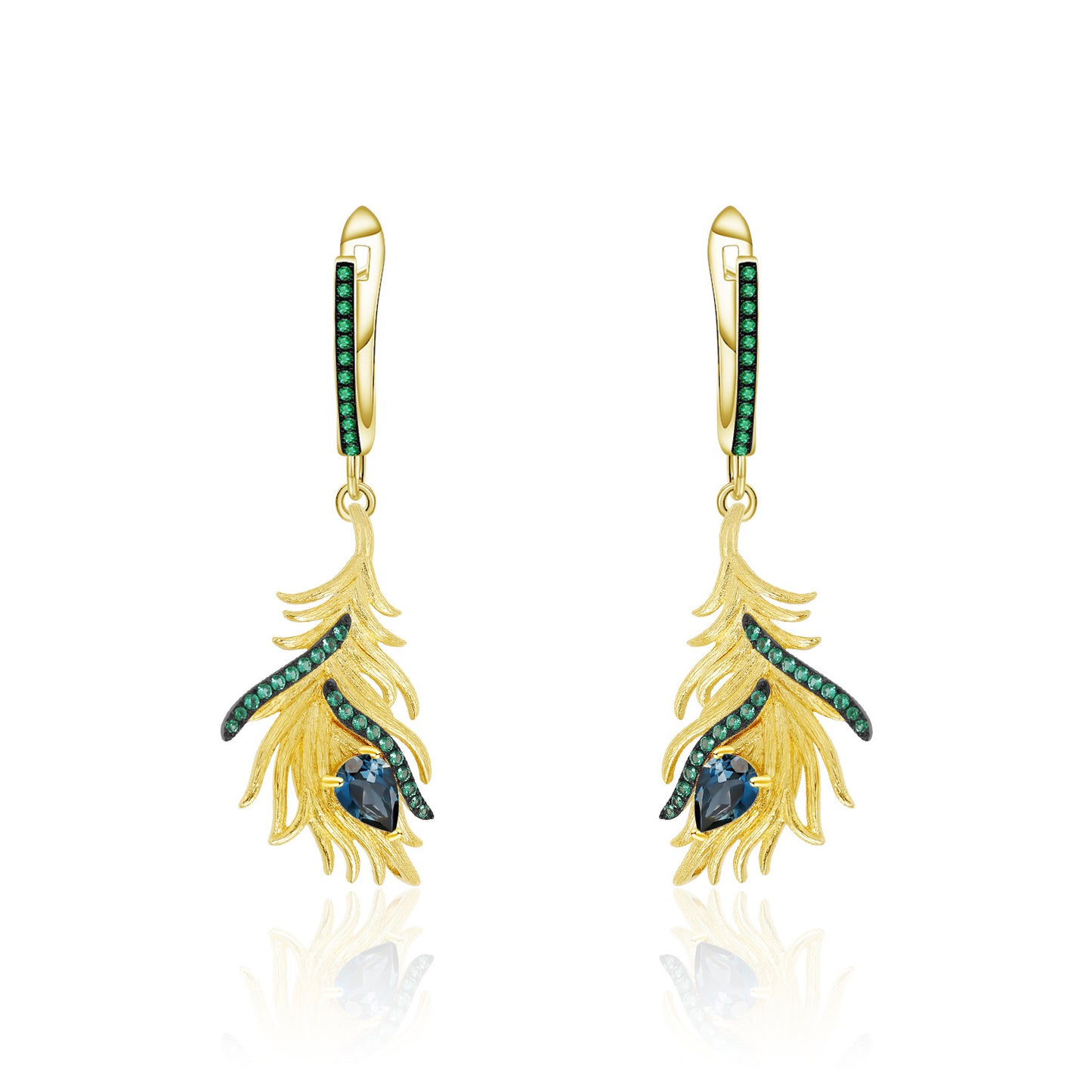 Blue Topa Jewelry Feather Earrings