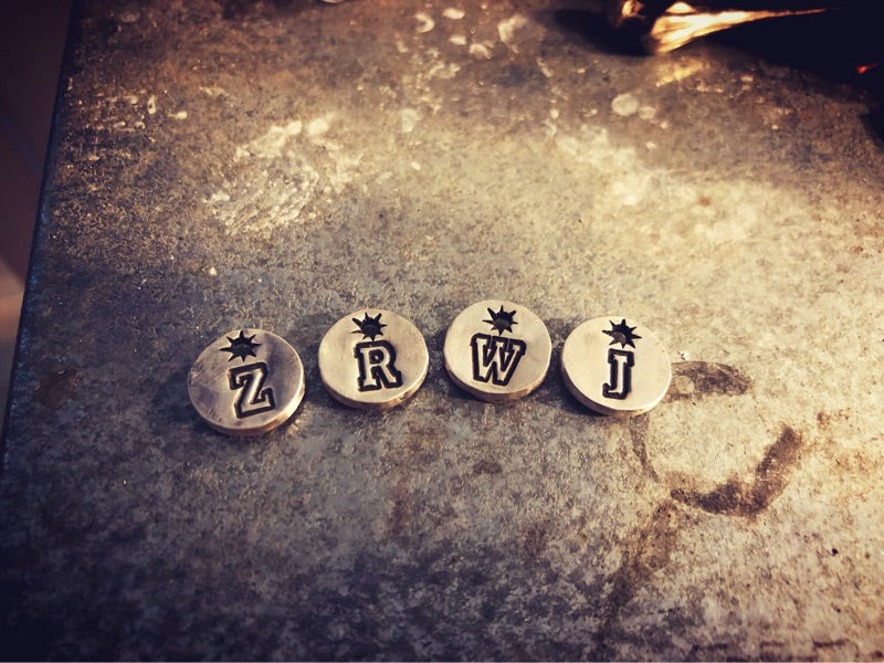 Letter Sterling Silver Pendant handmade