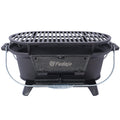 Oval Cast Iron Grill Outdoor, Portable Charcoal Grill and Tabletop Cast Iron Skillet - 100% Cast Iron, Durable, Small Charcoal Grill, Camping Stove, Hibachi Grill