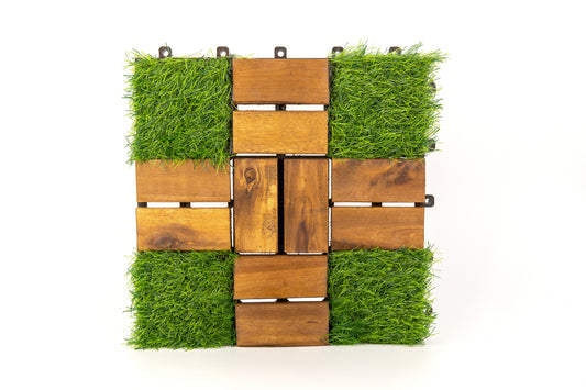 Acacia Wood Deck Tile 057, 30 pack