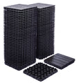 68-Pack 11.42'x11.42' Plastic Interlocking Deck Tiles - 61.60 Sq.Ft Outdoor Plastic Flooring Super Durable & Waterproof All-Weather Indoor/Outdoor Use Eco-Friendly Non-Toxic Material