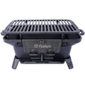 Oval Cast Iron Grill Outdoor, Portable Charcoal Grill and Tabletop Cast Iron Skillet - 100% Cast Iron, Durable, Small Charcoal Grill, Camping Stove, Hibachi Grill