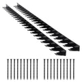 Landscape Edging Border 10Pcs 6 ft x 1.6 in Plastic Garden Edging No Dig