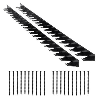 Landscape Edging Border 10Pcs 6 ft x 1.6 in Plastic Garden Edging No Dig