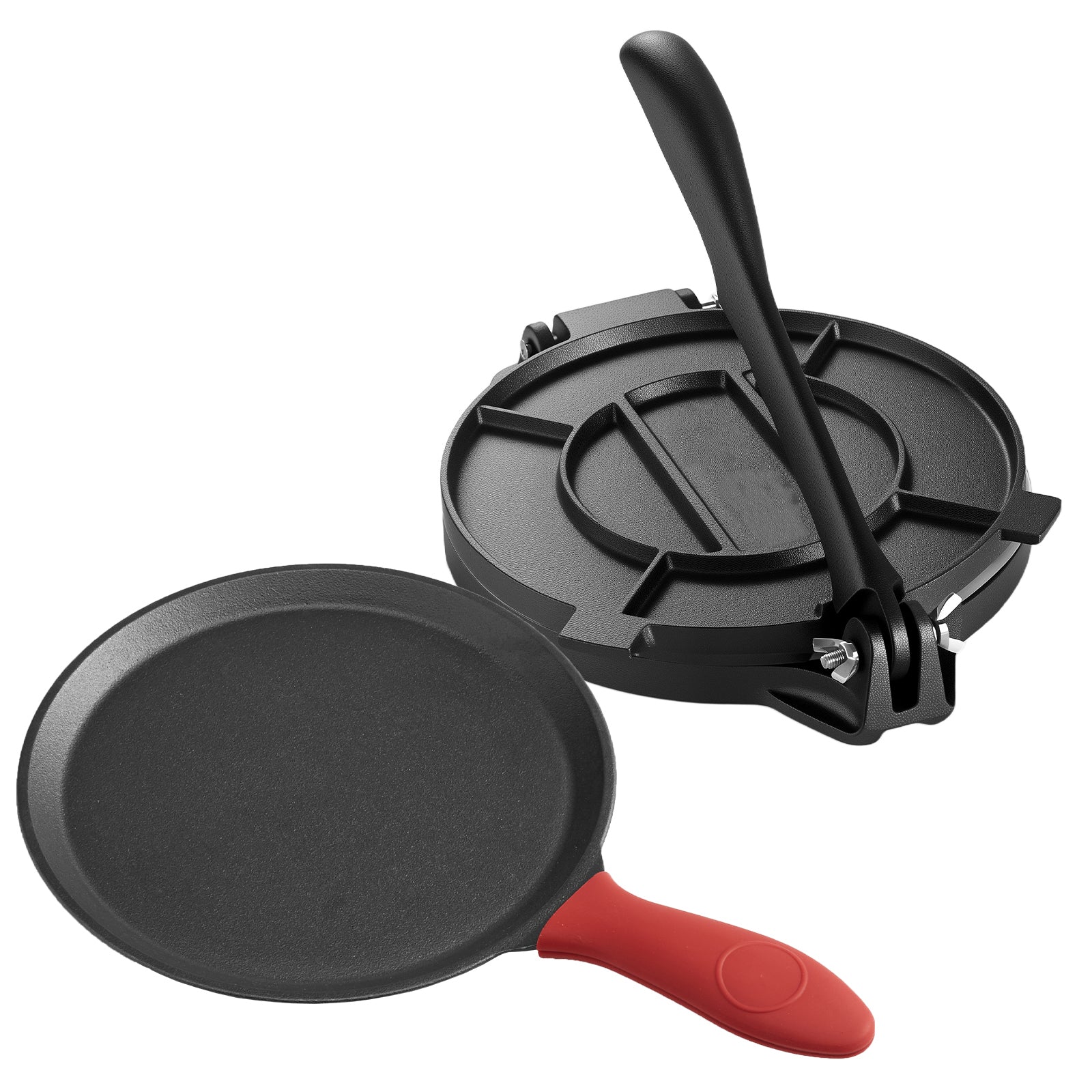 10 Inch Tortilla Press Chapati Maker Roti Dough Maker Heavy Duty Cast Iron