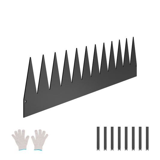 Steel Landscape Edging 6 Packs 40 x 6in Rust-Resistant Garden Edging Border Black