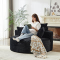 55'L Corduroy Sponge single sofa,No Assembly Required,Fluffy Modern Sleeper Chair for Living room, Bedroom, Lounge and Projection Room(Not a swivel chair.)