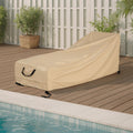 Shield Outdoor Slope Chaise Lounge Cover, Beige
