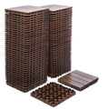 68-Pack 11.42'x11.42' Plastic Interlocking Deck Tiles - 61.60 Sq.Ft Outdoor Plastic Flooring Super Durable & Waterproof All-Weather Indoor/Outdoor Use Eco-Friendly Non-Toxic Material