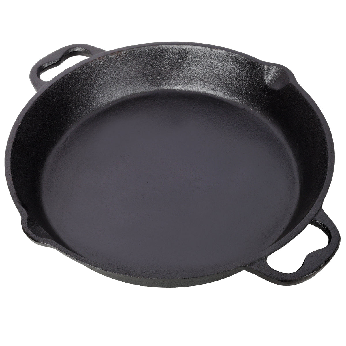 12inch Pre-Seasoned Cast Iron Skillet, Cast Iron Pan,Dual Assist Handles,Use for Grill, Stovetop, Induction, Oven Safe Cookwa