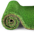 3FTX10FT Outdoor Artificial Grass Runner Rug, Thick Realistic Fake Grass Roll Decor Patio Balcony Garden Lawn, Dog Pets Turf Drain Mat, 1.38' Pile Height