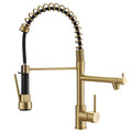 Commercial Kitchen Faucet with Pull Down Sprayer, Single Handle Single Lever Kitchen Sink Faucet