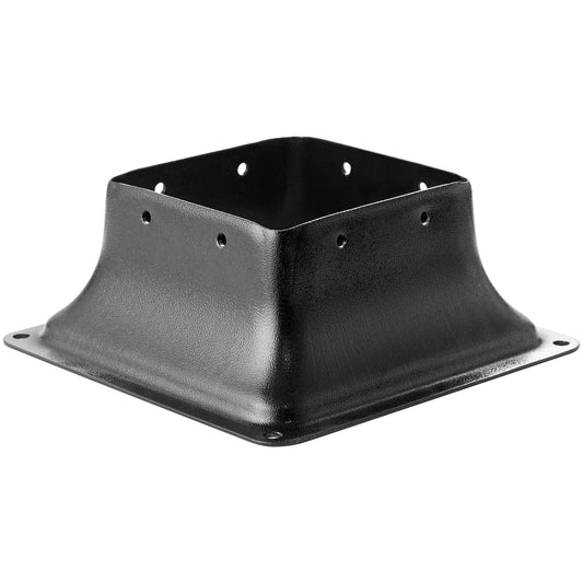 Post Base 4x4 10Pcs, Internal 3.6'x3.6' Heavy Duty Powder-Coated Steel Post Bracket Fit for Standard Wood Post Anchor, Decking Post Base for Deck Porch Handrail Railing Support