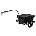 Bike Cargo Trailer with Support Bar, 900D PVC Waterproof Cover, Removable Box, Utility Bike Wagon Trailer for Shopping Camping and Outdoor Activities