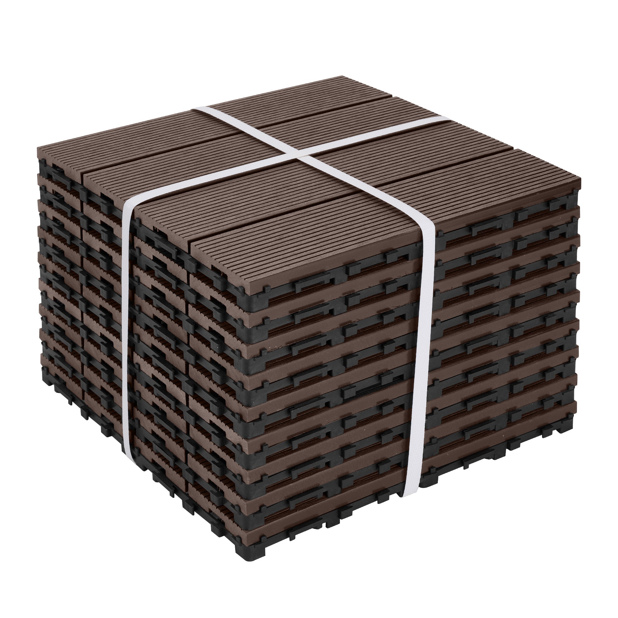 DIY Interlocking Deck Tiles 9PCS - Waterproof Outdoor and Indoor Flooring for Patio, Balcony, Porch, Backyard, Bedroom