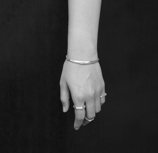 Sterling Silver Hexagon Nut Ring handmade