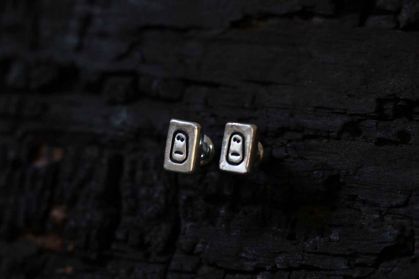 Handmade silver small earrings