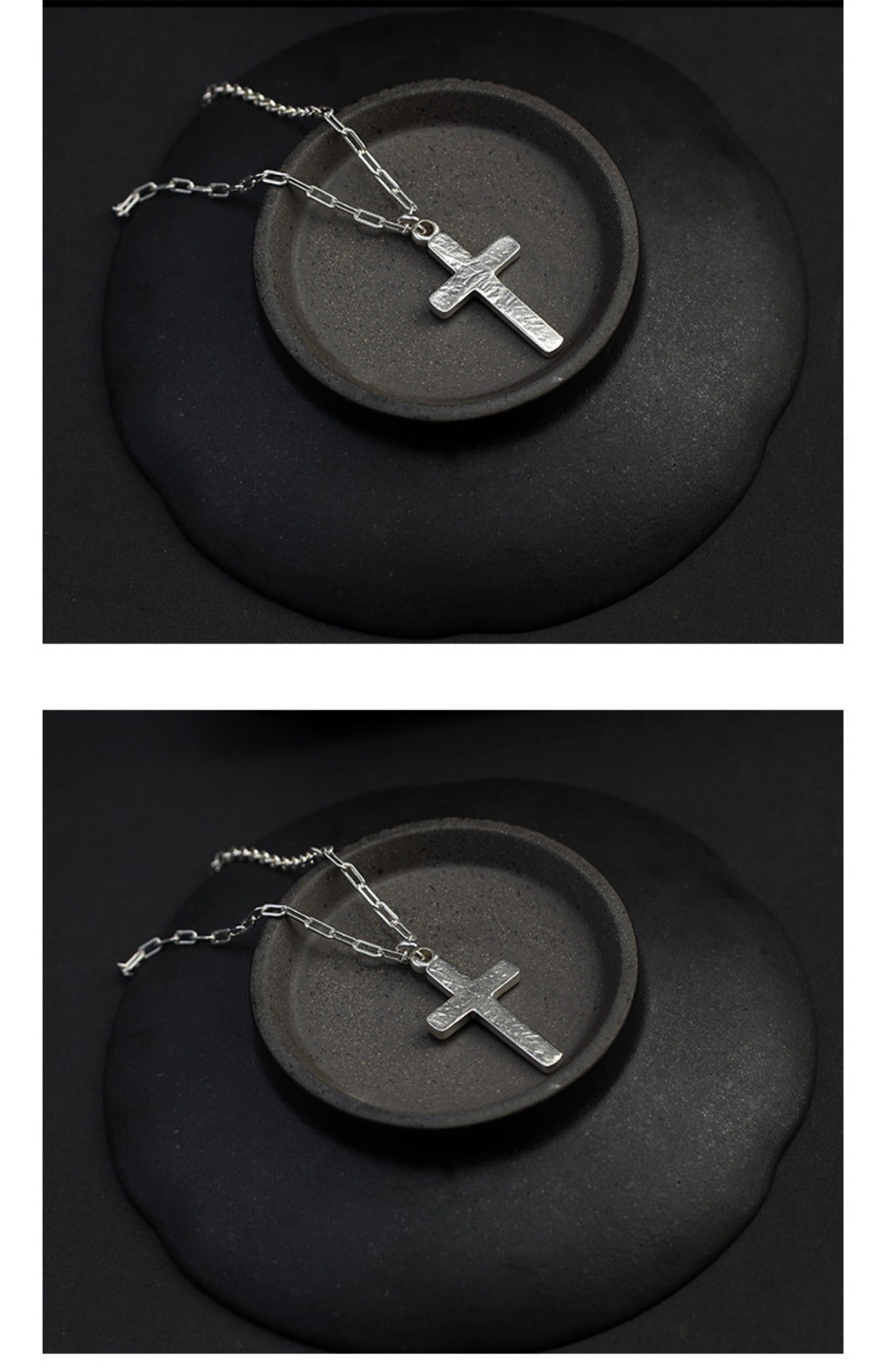 Handmade cross pendant necklace